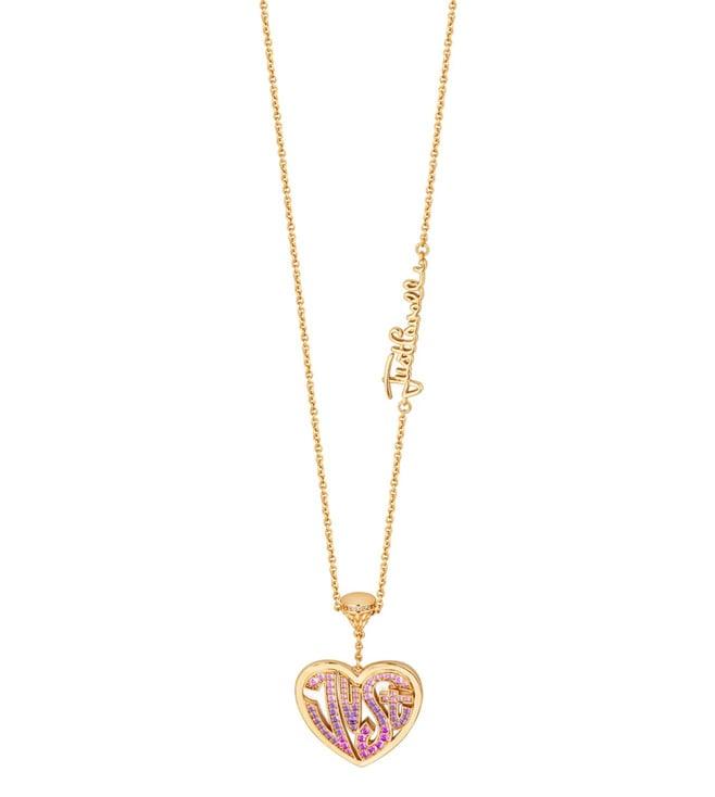 just cavalli gold amore rosa necklace
