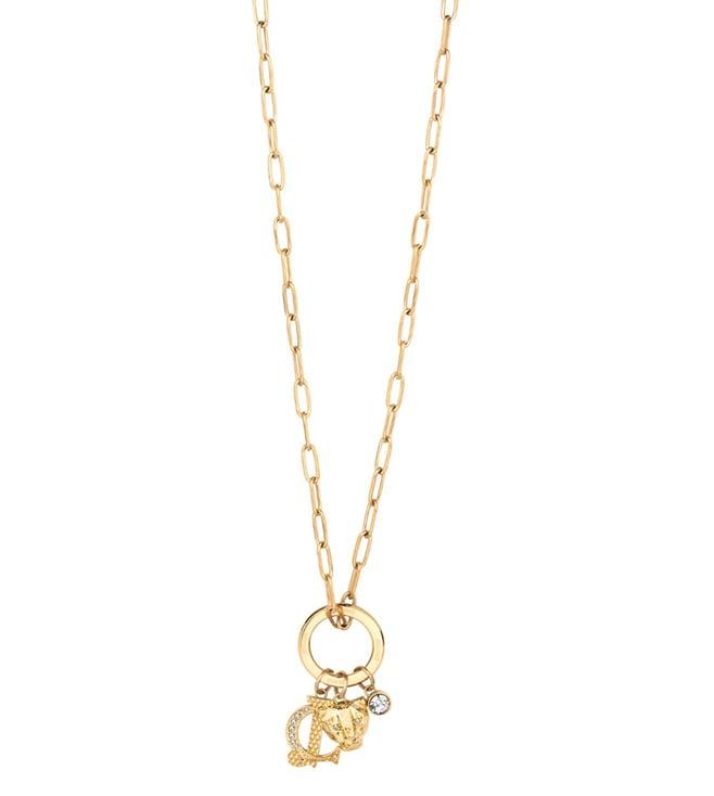 just cavalli gold just unione necklace