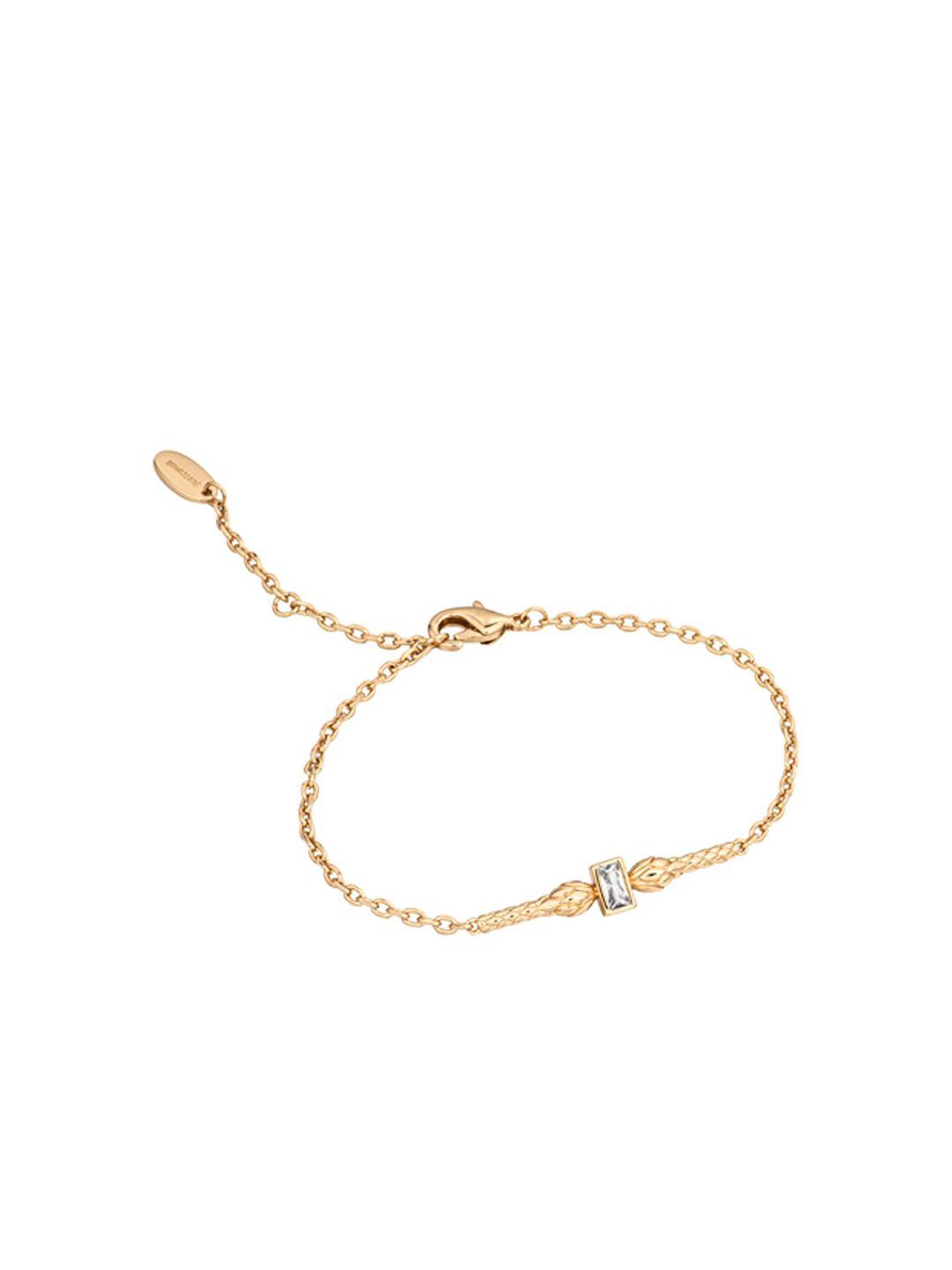 just cavalli gold-plated link bracelet