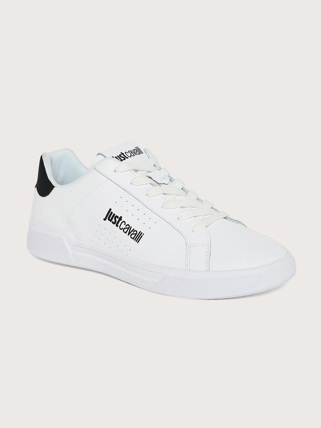 just cavalli men lace-up sneakers