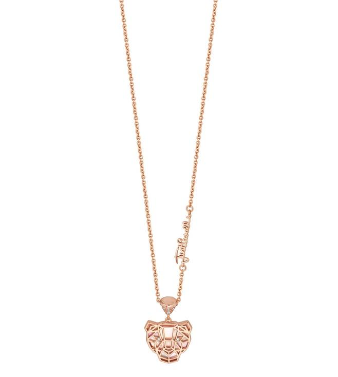 just cavalli rose gold just rete necklace