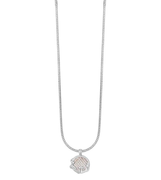 just cavalli silver just stella necklace