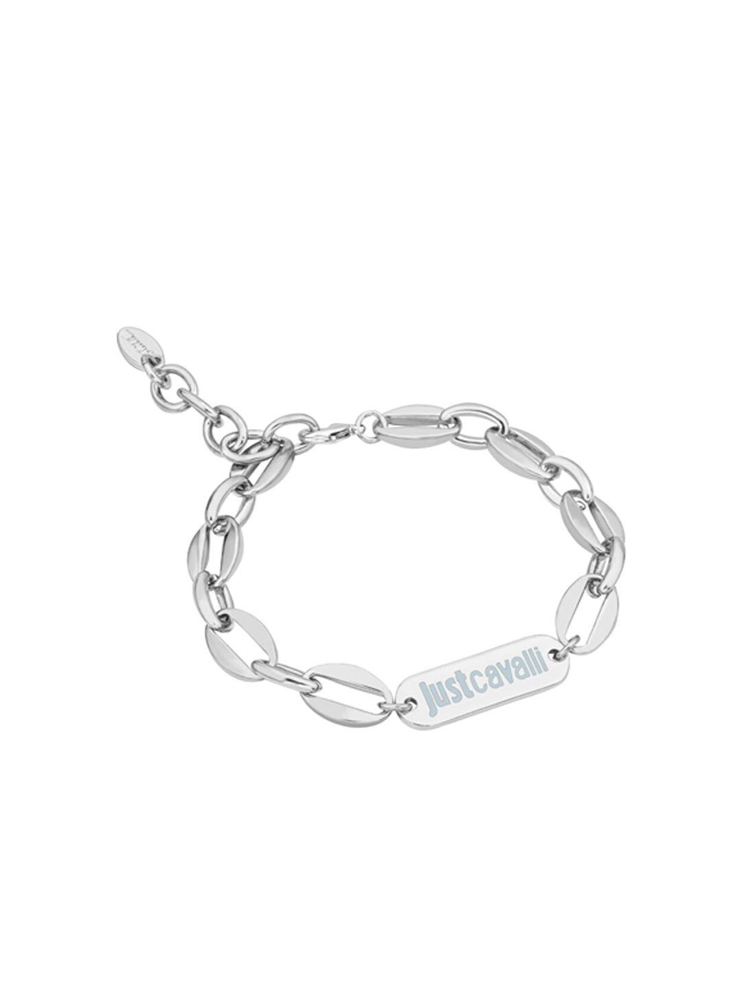 just cavalli silver-plated link bracelet