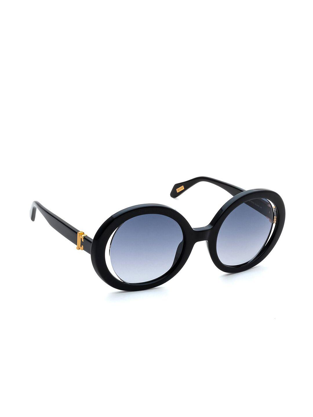 just cavalli women round sunglasses with uv protected lens sjc02851700sg