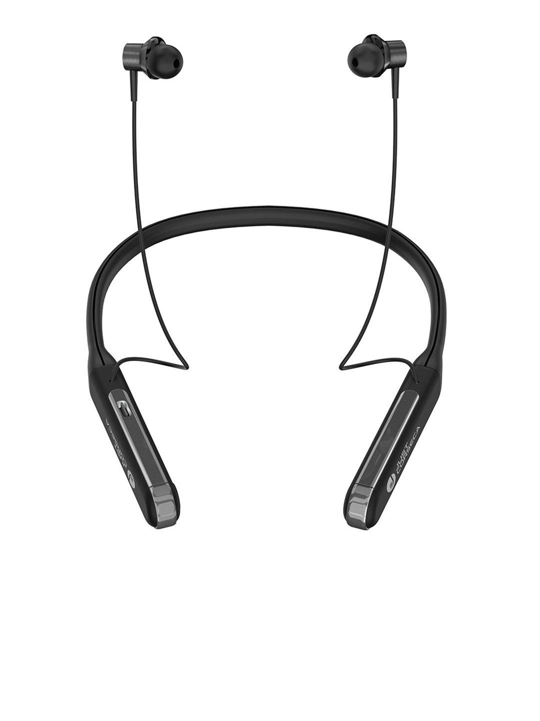 just corseca black solitaire bluetooth neckband with 14.2mm driver - jst302