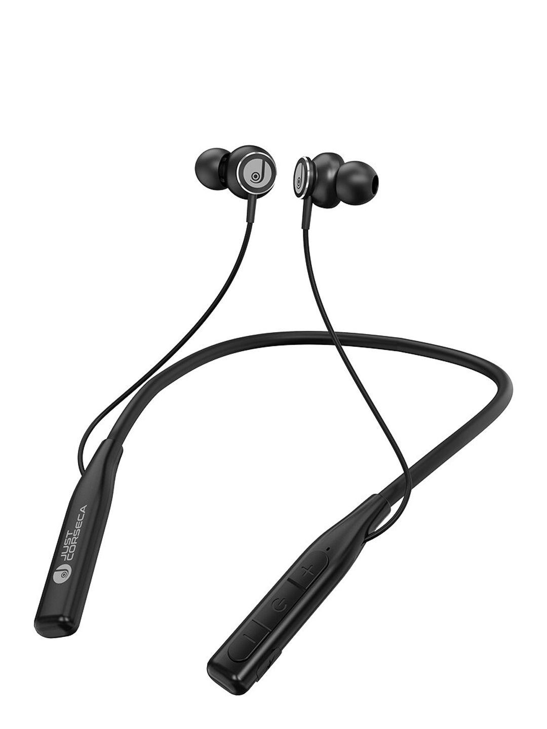 just corseca black superflex stereo hd neckband