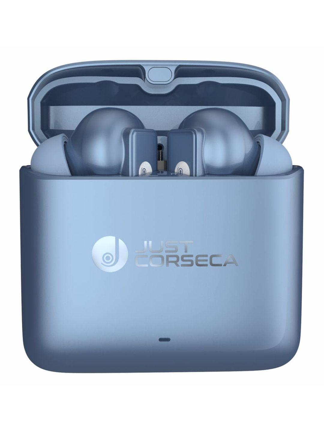 just corseca blue solid sonique wireless powerbuds