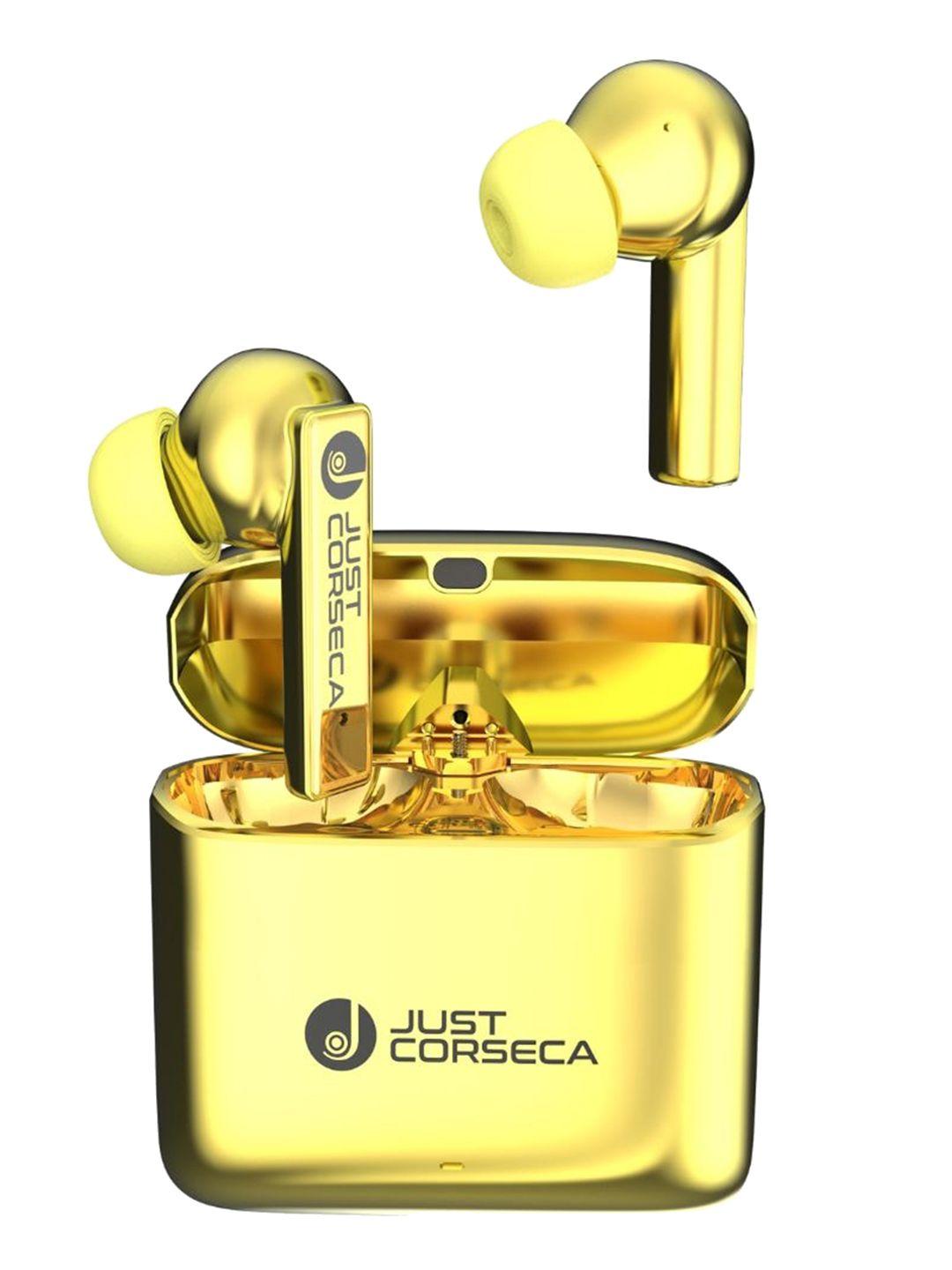 just corseca gold solid sonique wireless earphones