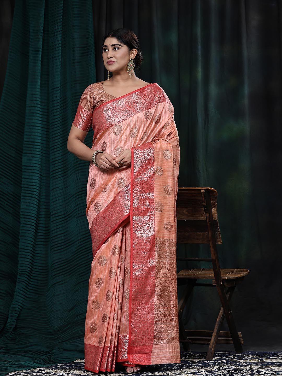 just fashion ethnic motifs woven design zari art silk banarasi saree