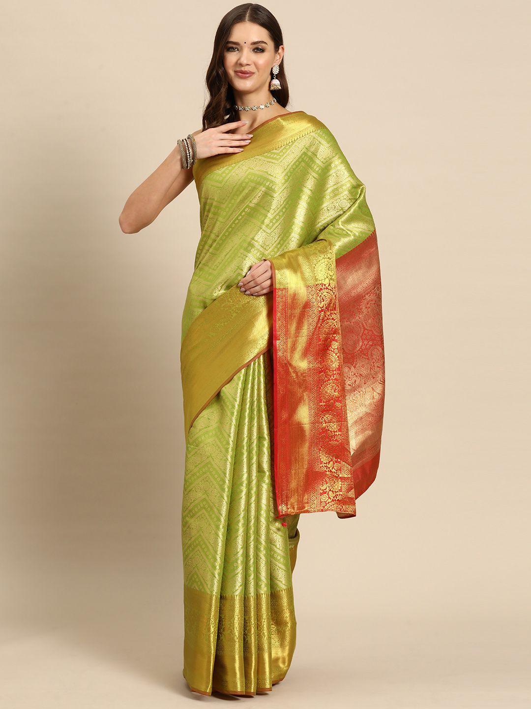 just fashion ethnic motifs zari art silk kanjeevaram saree