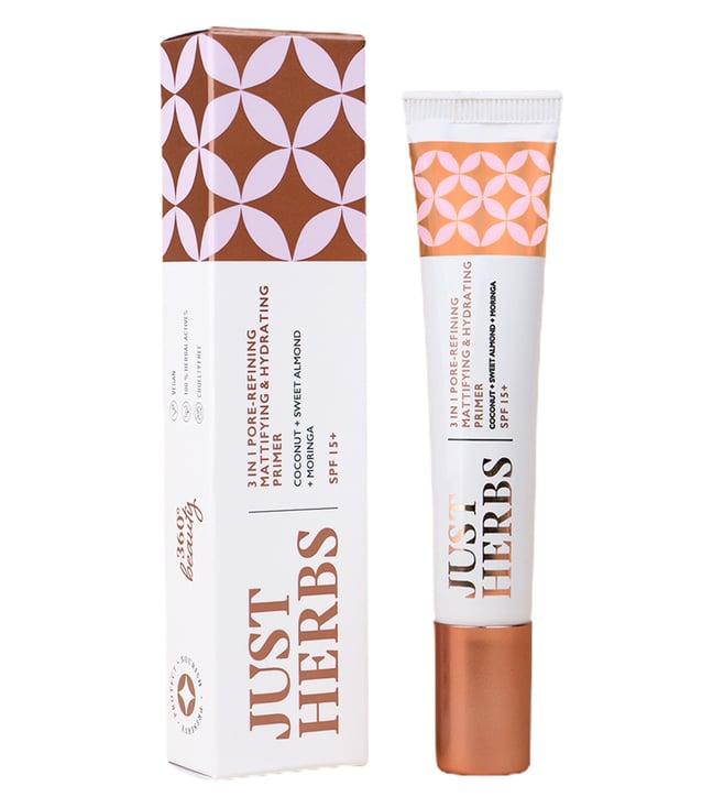 just herbs 3 in 1 pore refining mattifying & hydrating primer - 20 gm