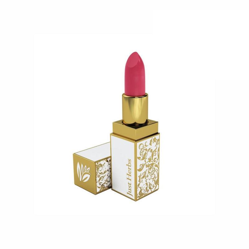 just herbs ayurvedic creamy matte lipstick half size