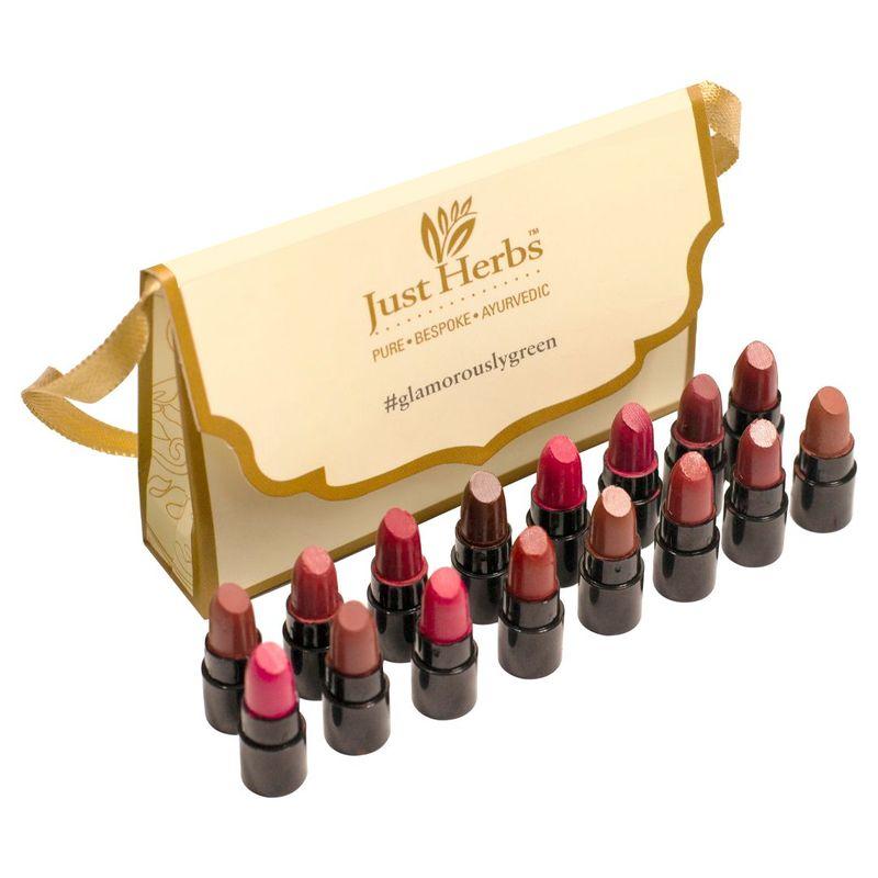 just herbs ayurvedic matte lipstick micro-mini trial kit