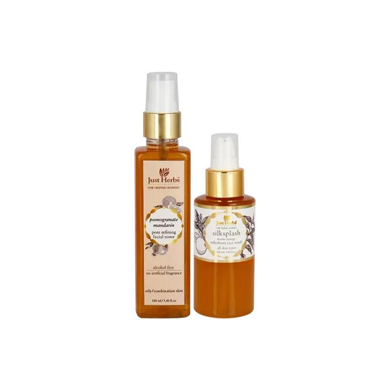 just herbs cleansing and toning combo for oily/combination skin