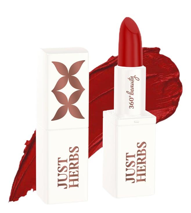 just herbs herb enriched ayurvedic lipstick 06 serin (burnt red) - 1.8 gm