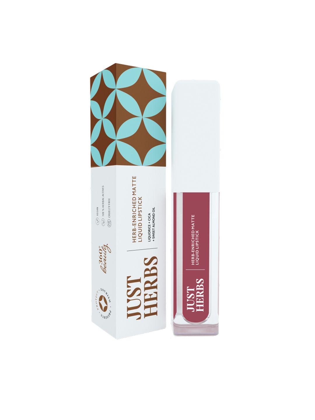 just herbs herb-enriched matte liquid lipstick 2 ml - beetroot burgundy 05