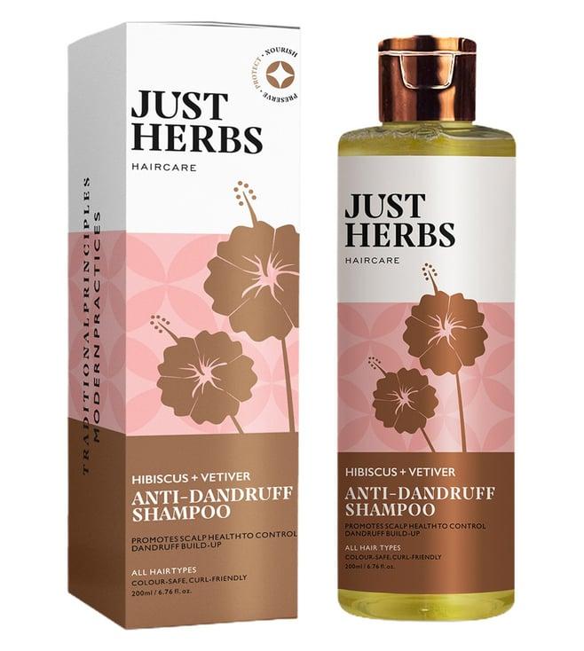 just herbs hibiscus + vetiver anti-dandruff shampoo - 200 ml