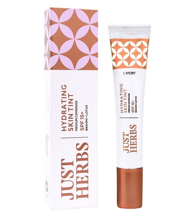 just herbs hydrating skin tint spf 15+ 1 ivory - 20 ml