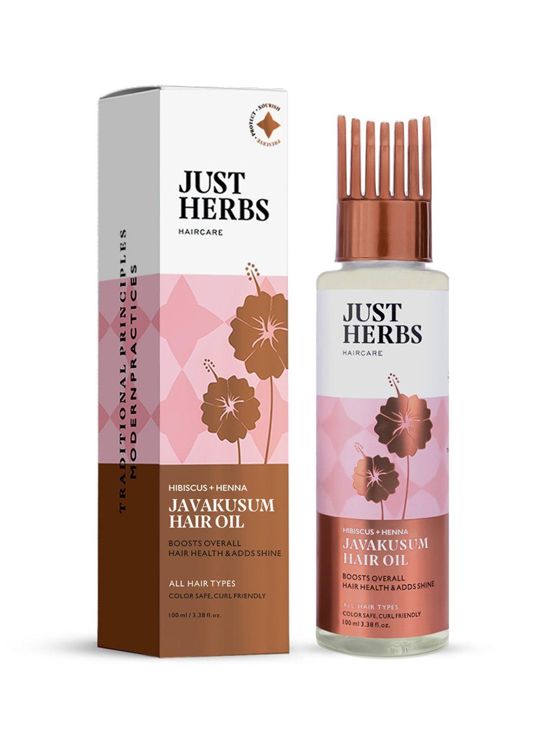 just herbs javakusum anti dandruff & hairfall control hair oil - 100ml