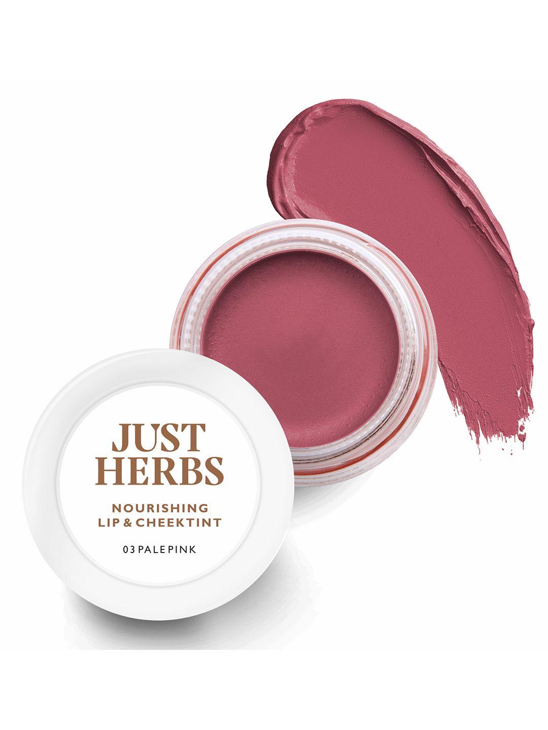 just herbs lip and cheek tint and blush - 03 pale pink 4 g