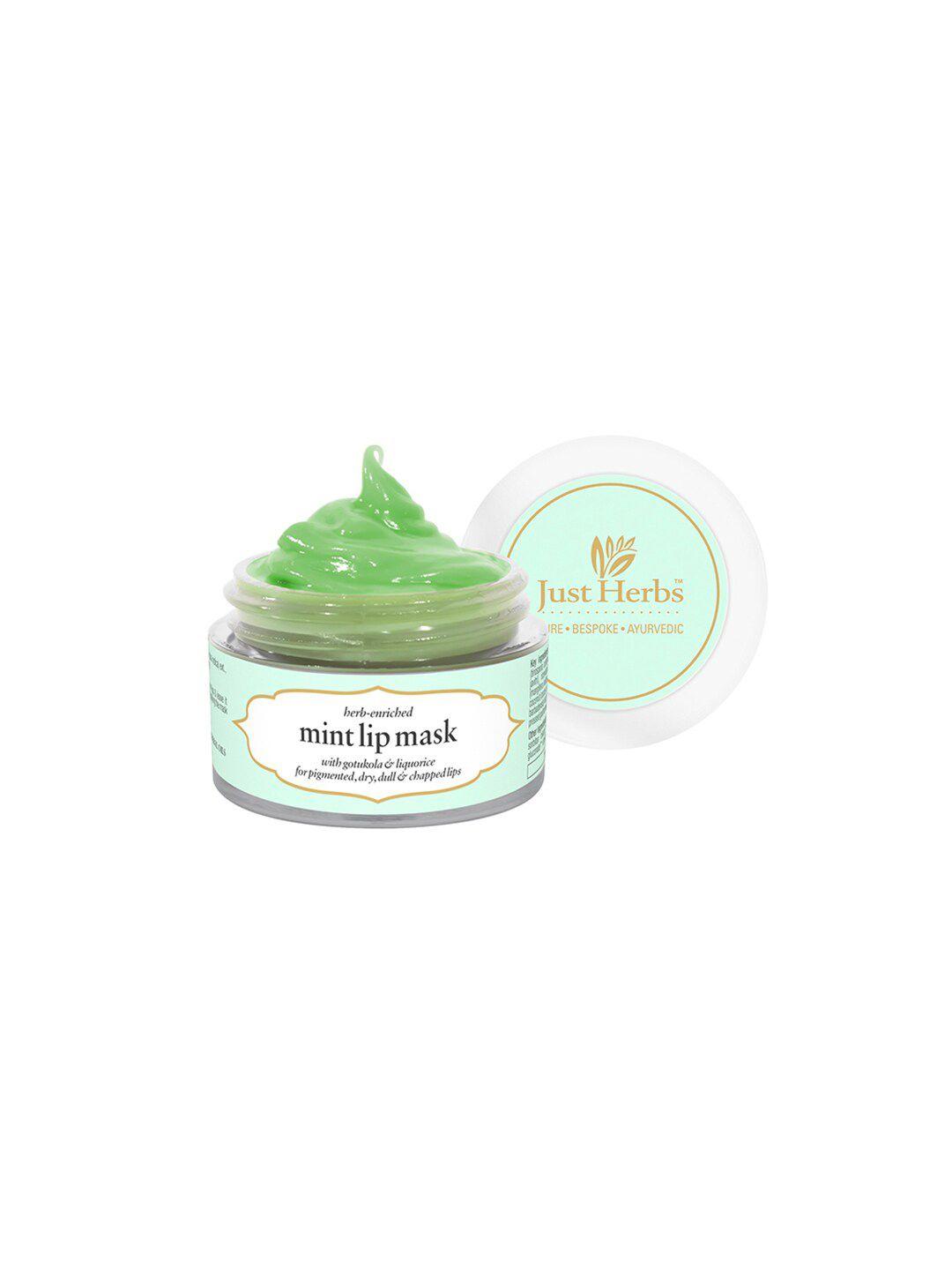 just herbs mint hydrating lip sleeping mask 15 g