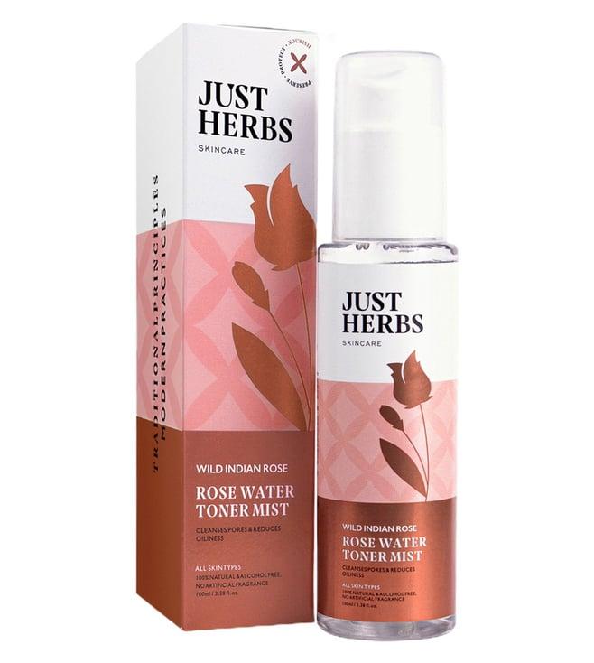 just herbs rose water toner mist - 100 ml