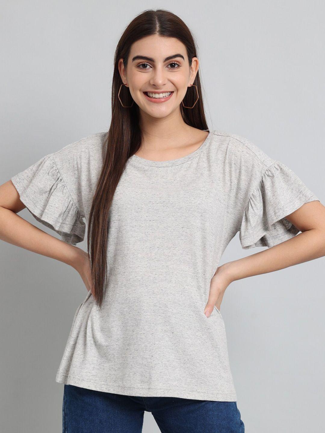 just wow drop-shoulder sleeves cotton t-shirt