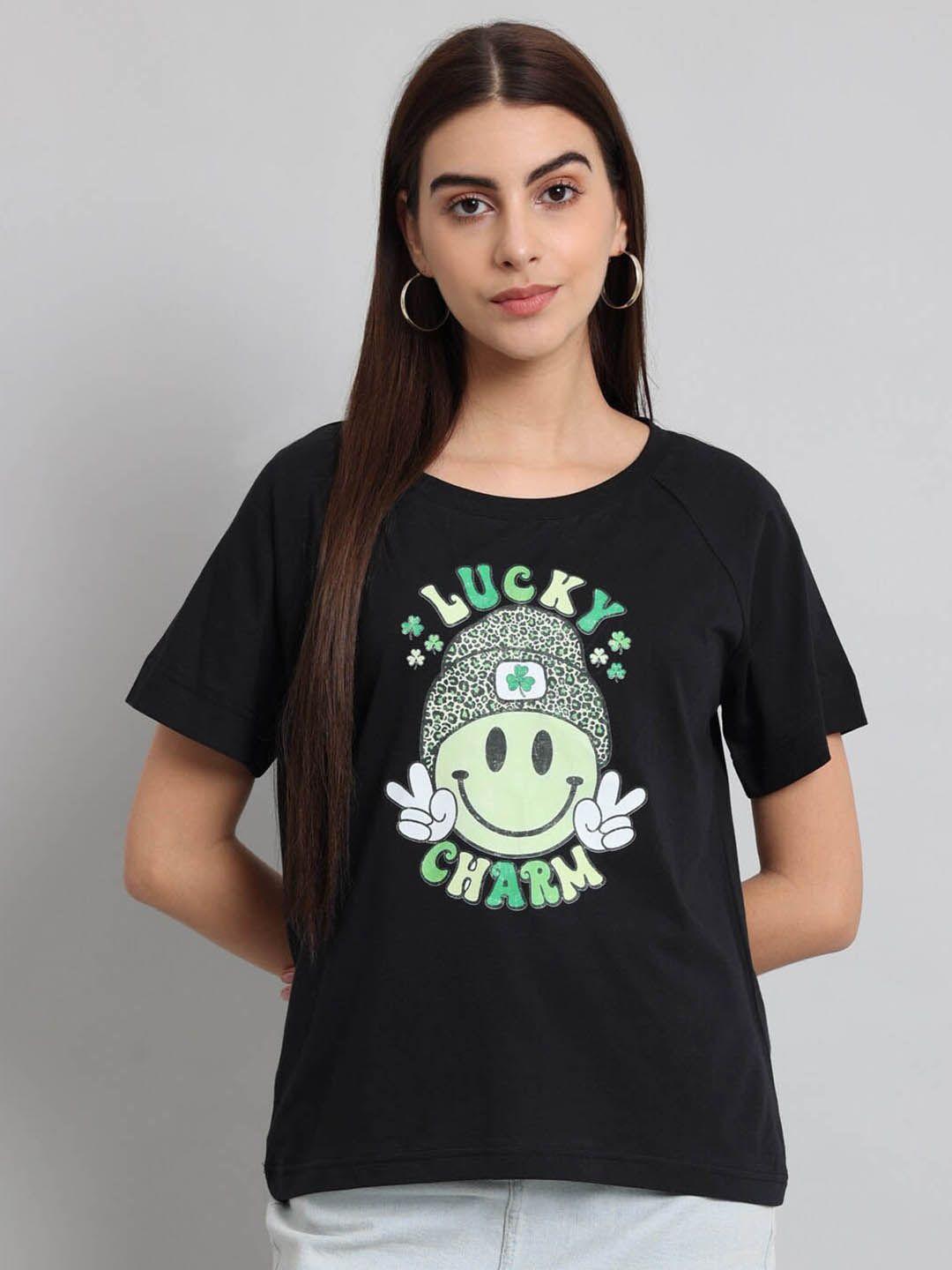 just wow graphic printed pure cotton t-shirt