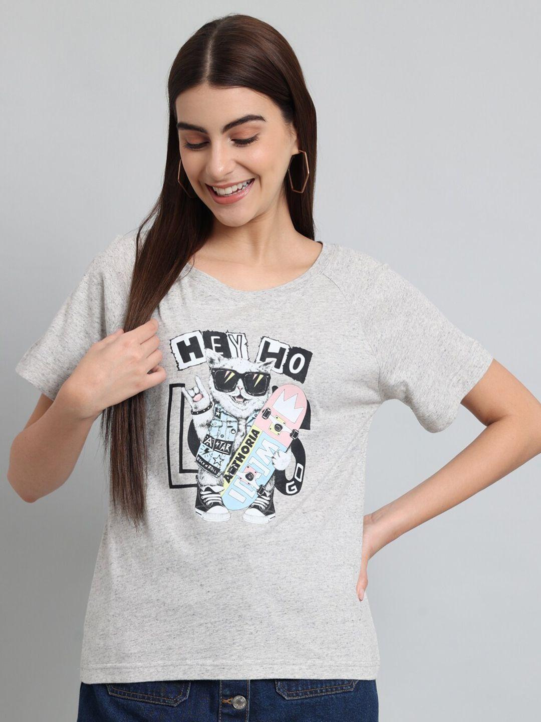 just wow graphic printed raglan sleeves t-shirt