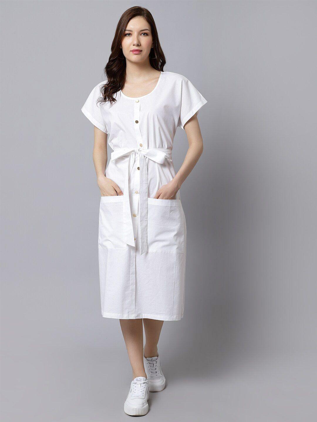 just wow organic cotton a-line midi dress