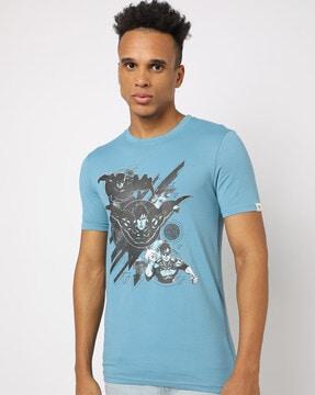 justice league crew-neck slim fit t-shirt