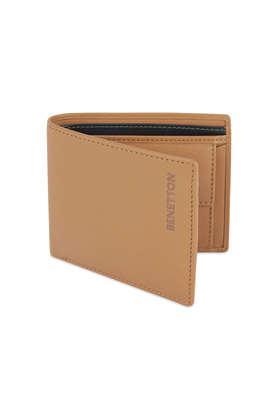 justino leather casual global coin wallet - tan