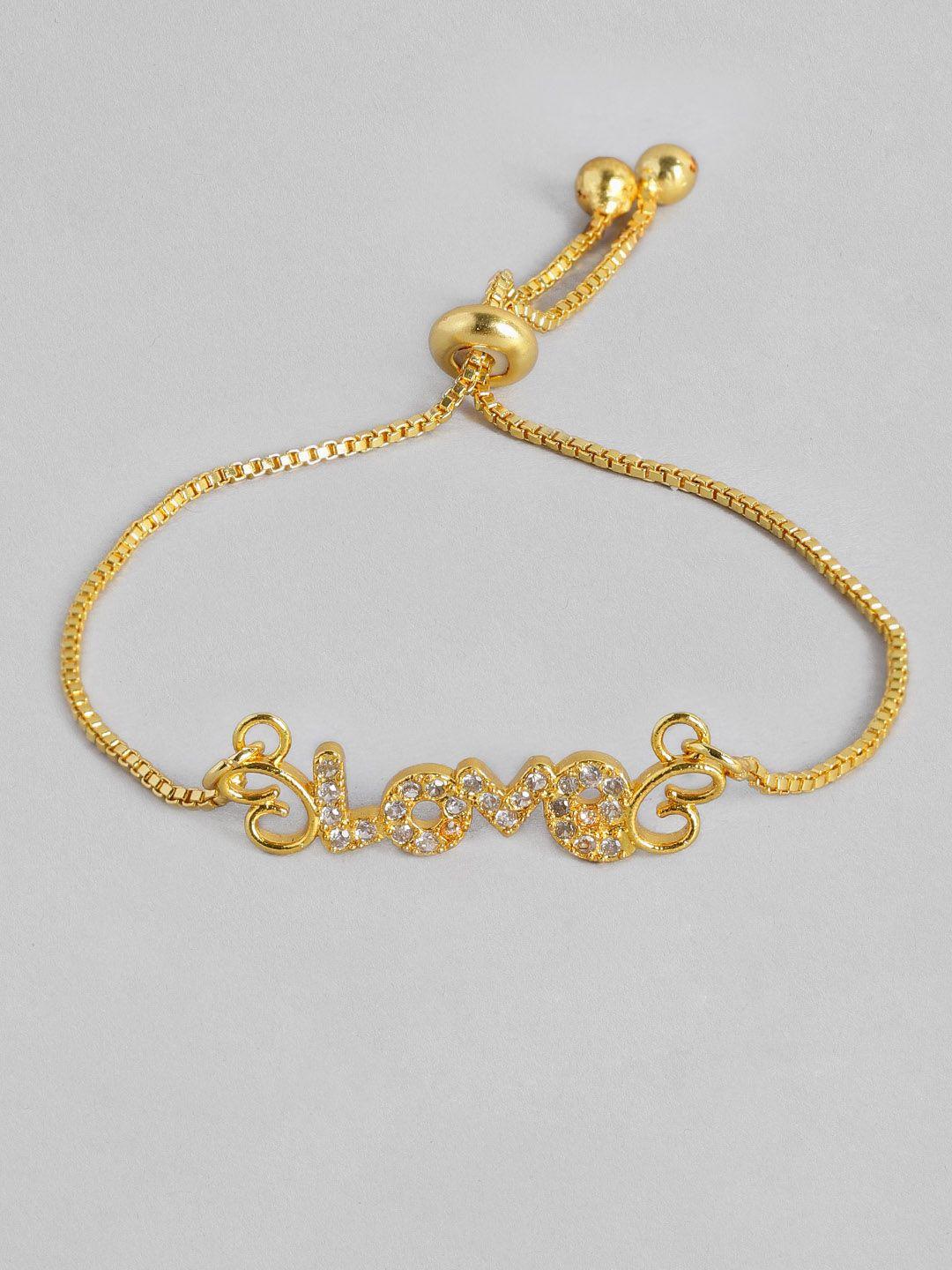 justpeachy gold-plated charm bracelet