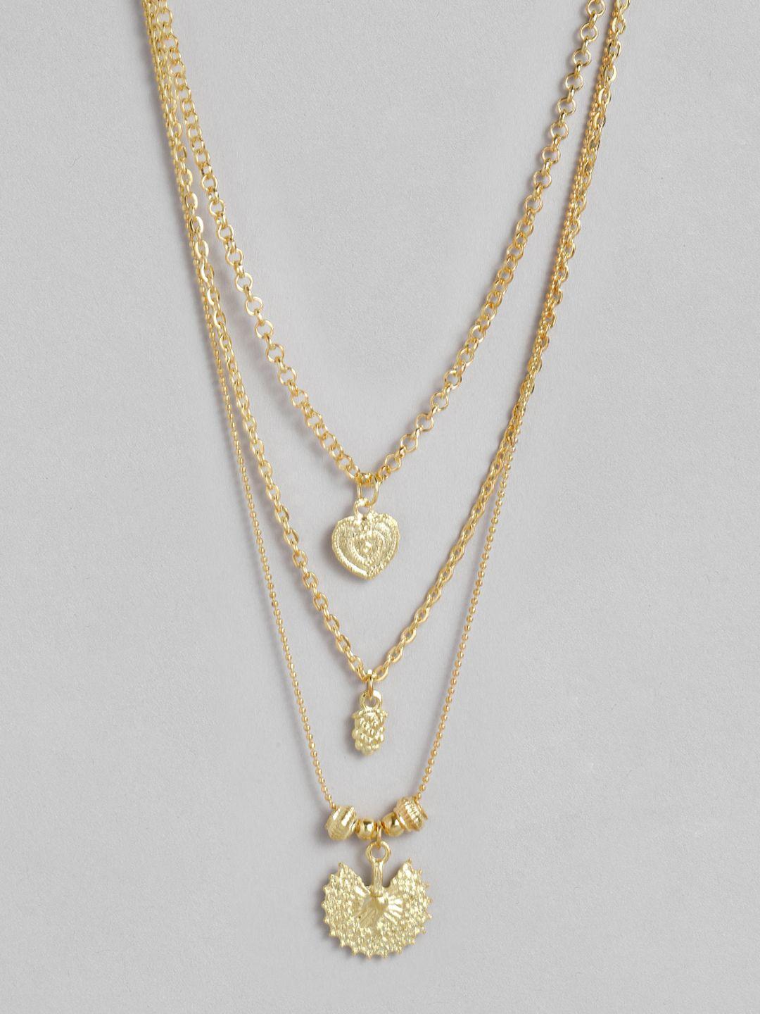 justpeachy gold-plated layered chain