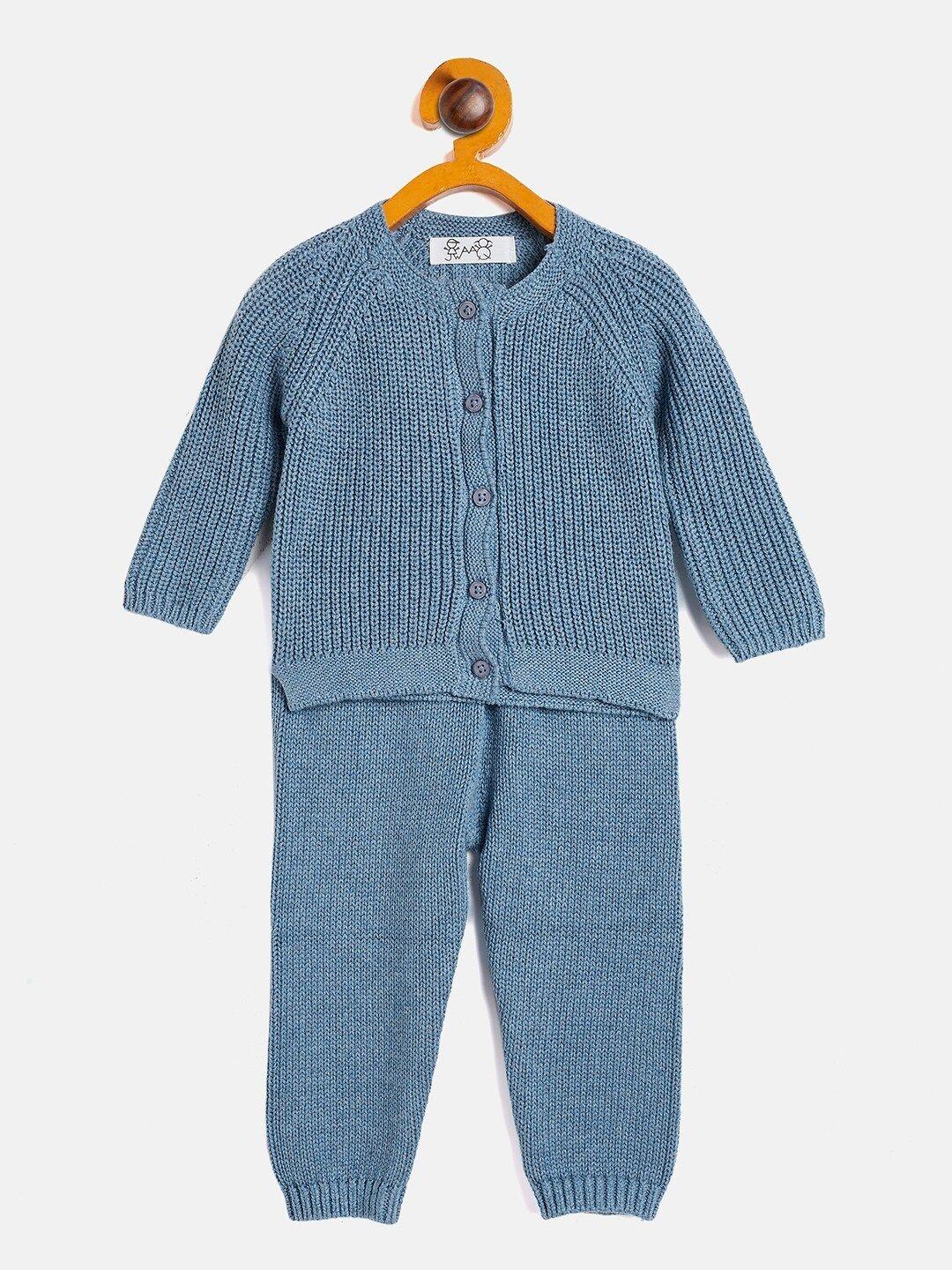 jwaaq kids self design pure cotton sweatshirt with pyjamas
