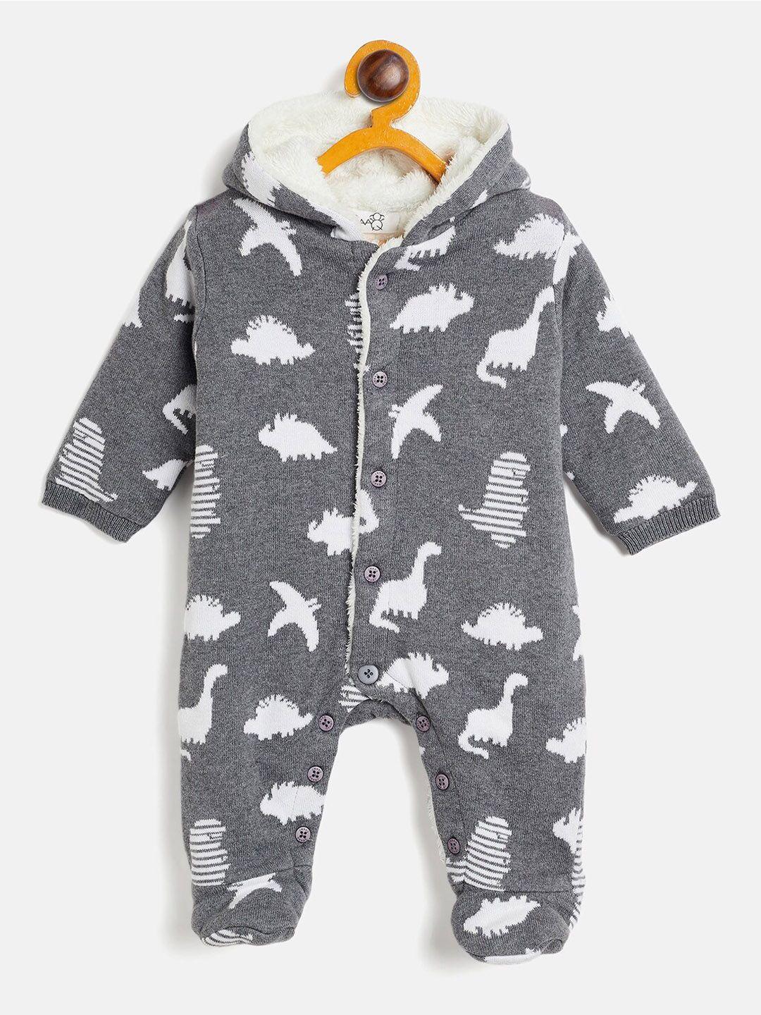 jwaaq infants printed pure cotton rompers