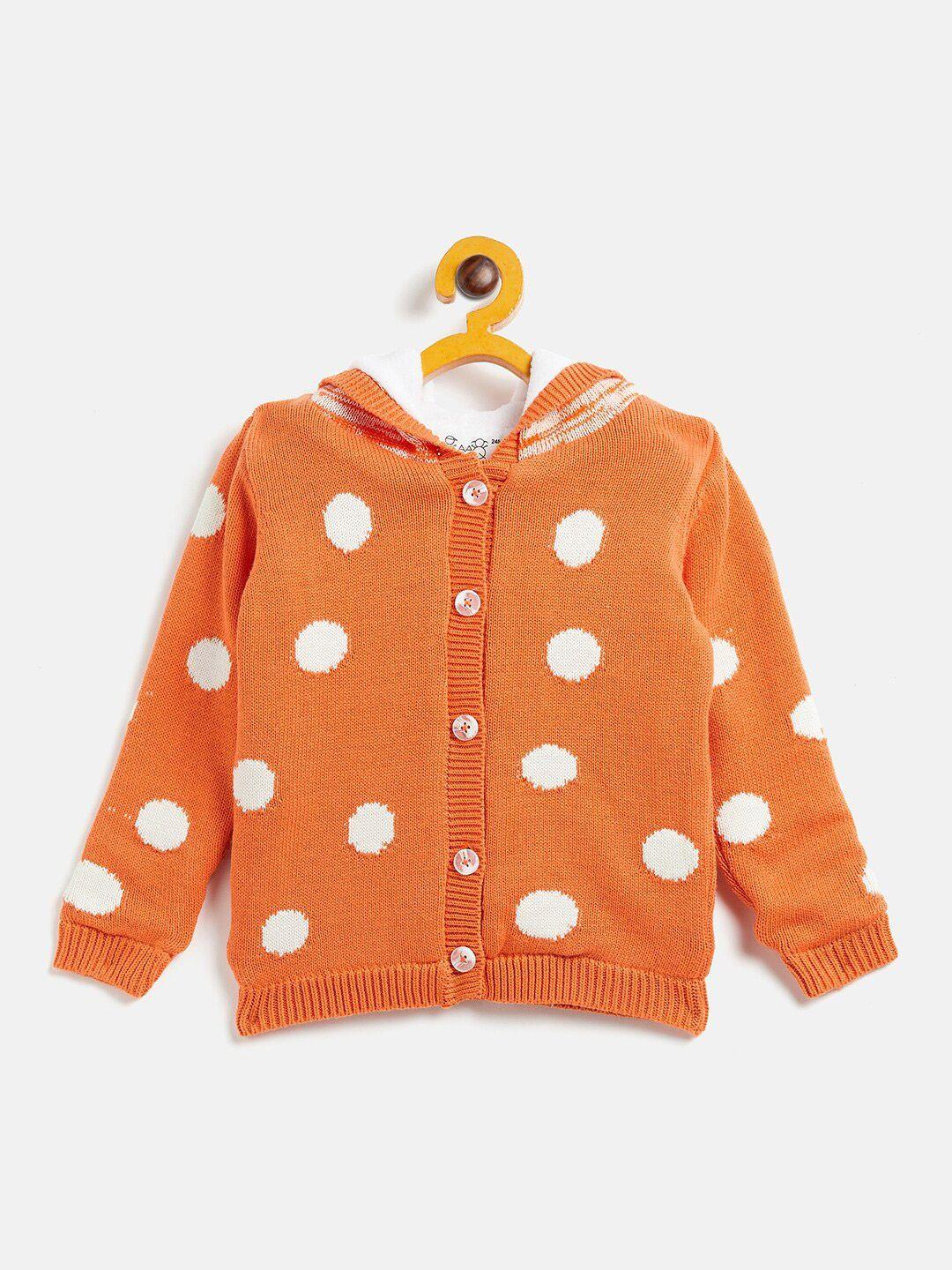 jwaaq unisex kids orange & white pullover