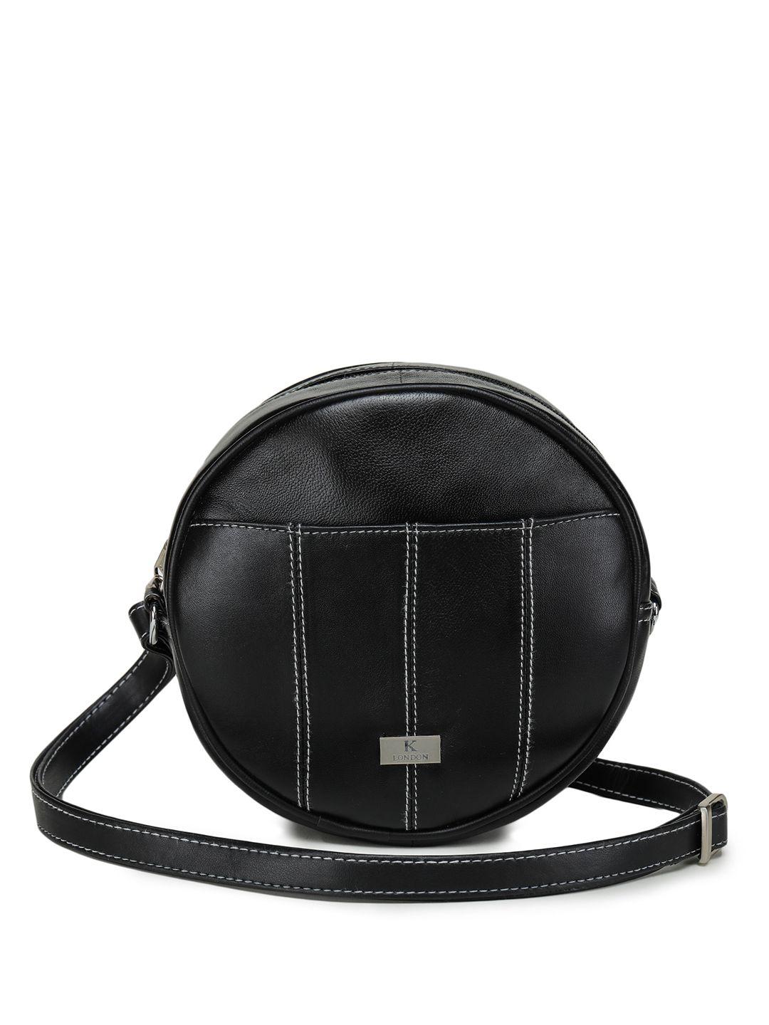 k london leather structured sling bag