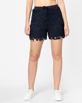 k4041 girls high-rise slim shorts