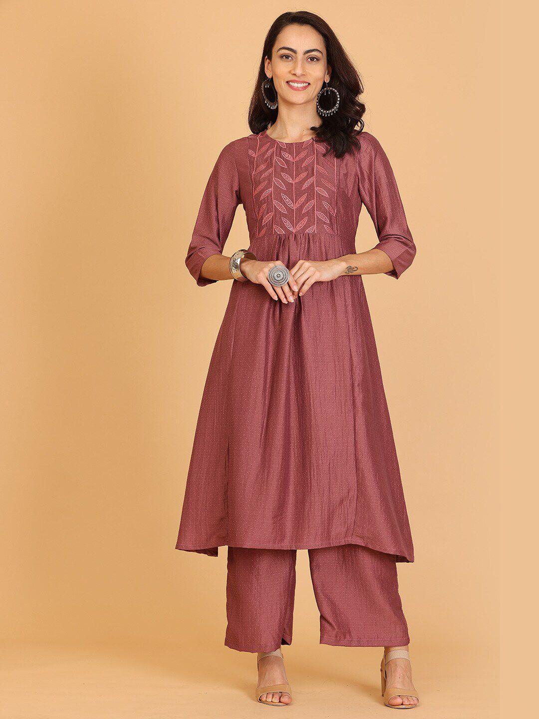 kaanchie nanggia empire a-line kurta with palazzos