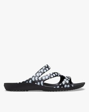 kadee ii heart print slip-on flat sandals