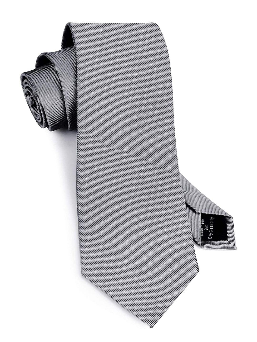 kaezri men grey skinny tie