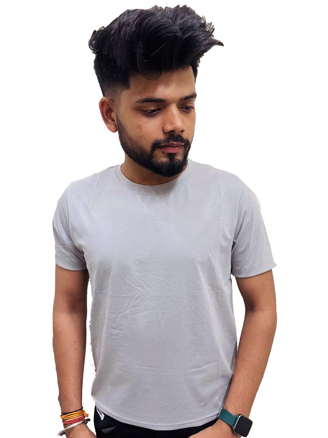 kaezri men grey v-neck pockets t-shirt