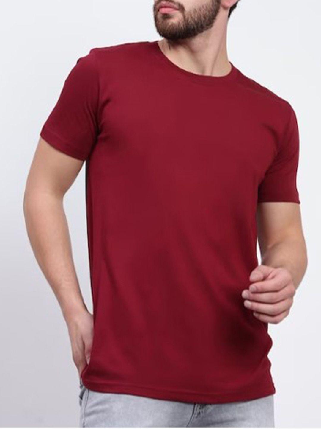 kaezri round neck regular fit cotton t-shirt