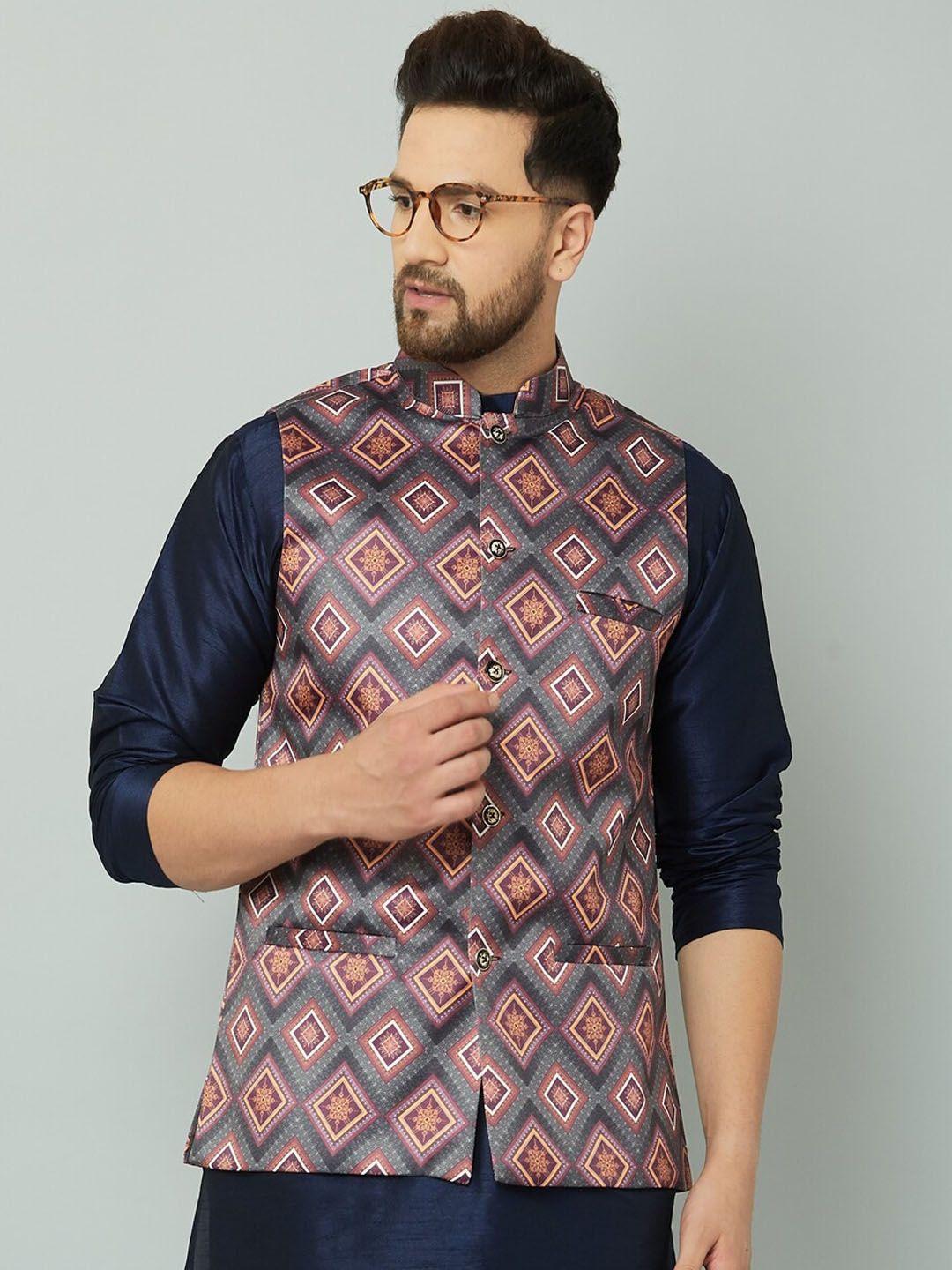 kaifoo men multi nehru jackets