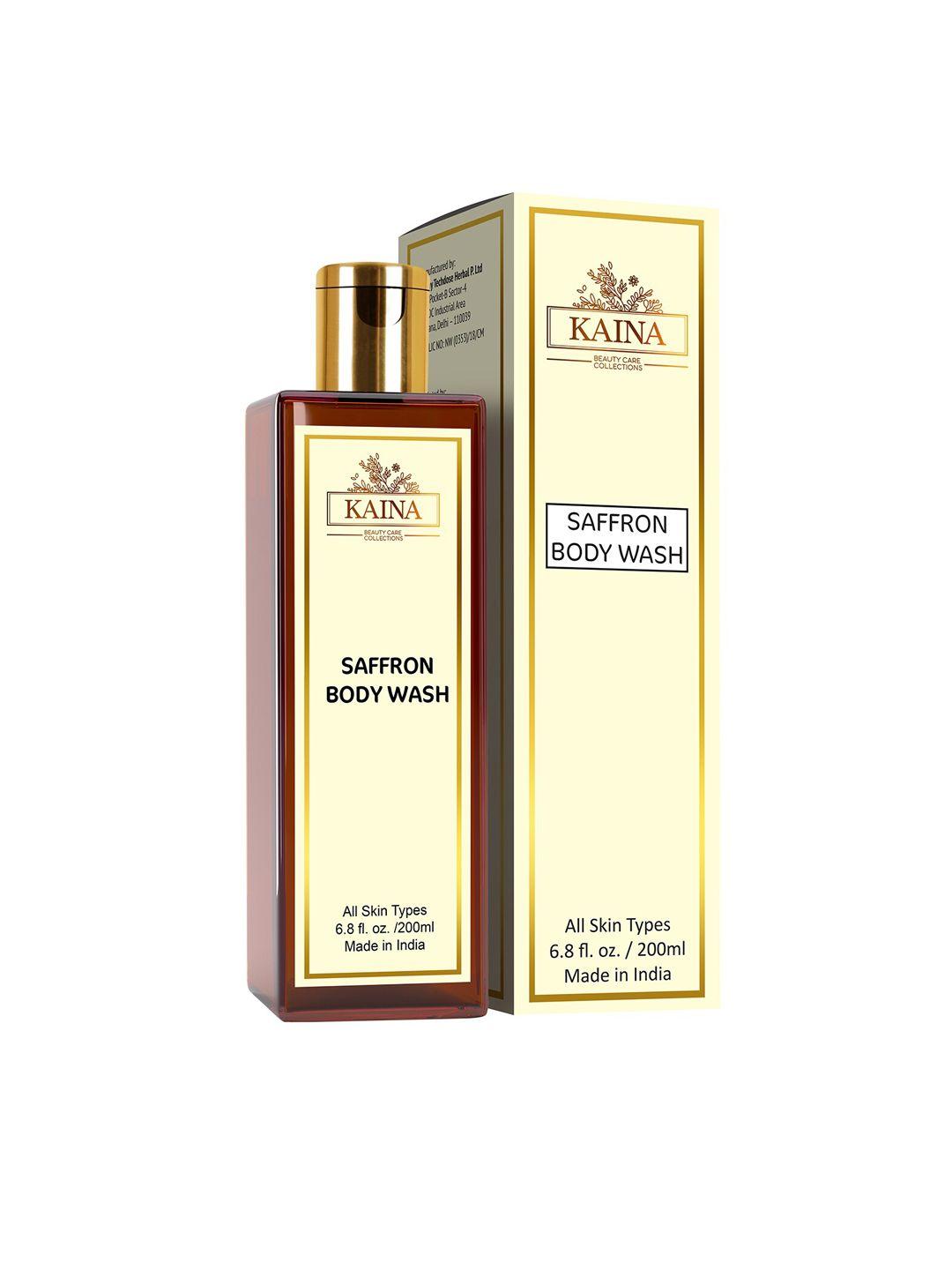 kaina skincare saffron body wash - 200 ml