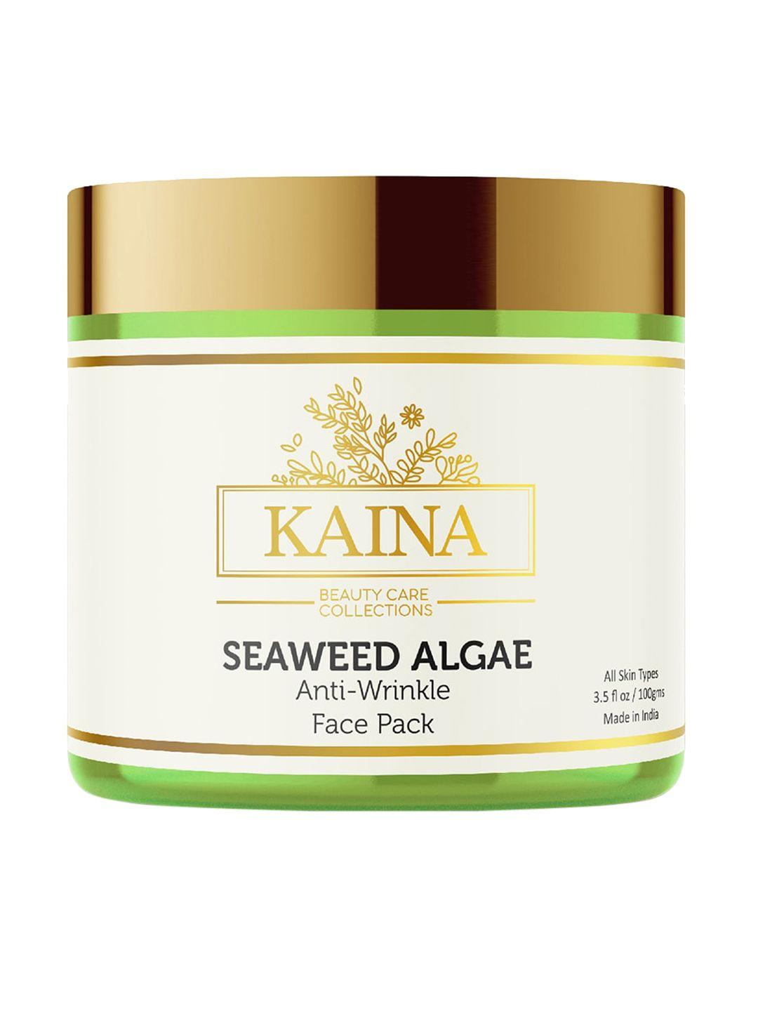 kaina skincare seaweed algae anti-wrinkle face pack - 100 ml