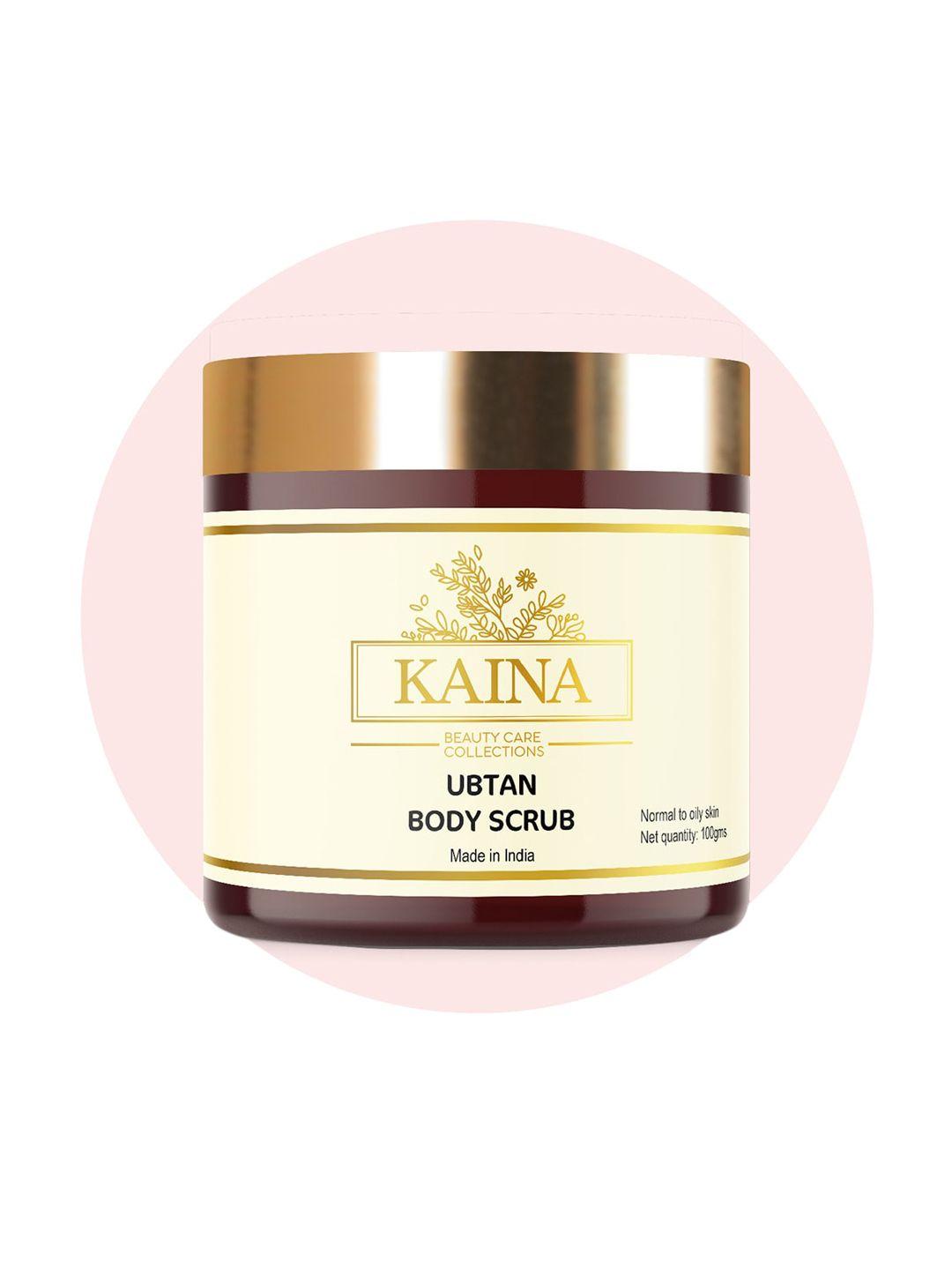 kaina skincare ubtan body scrub with sandalwood & tea tree oil - 100g