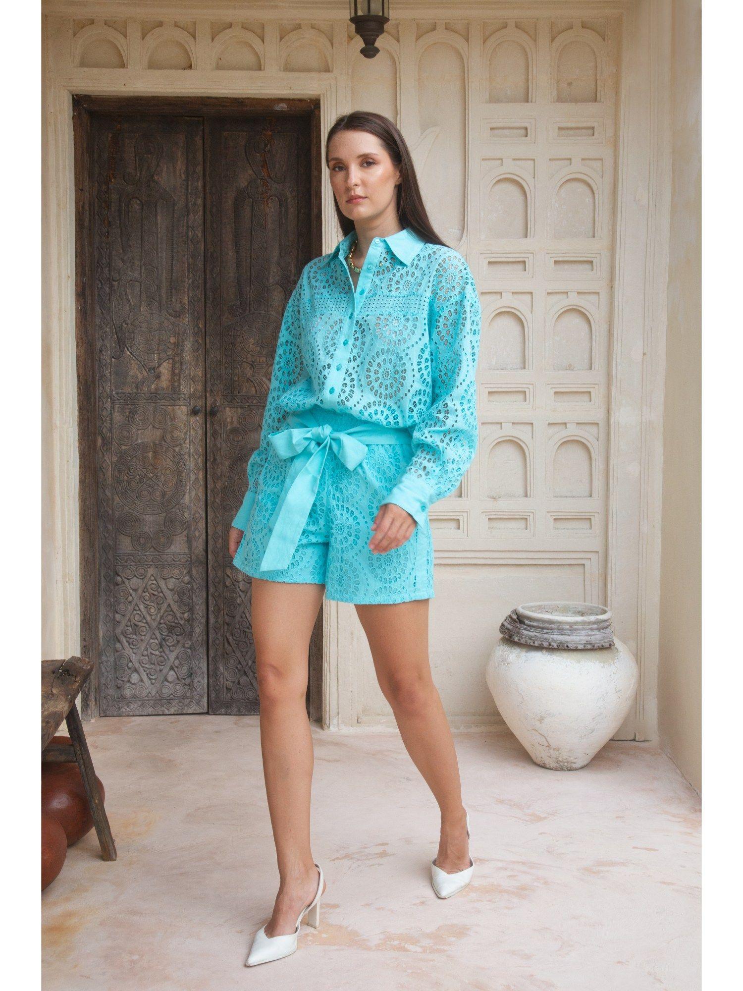 kaiya turquoise co-ord (set of 3)