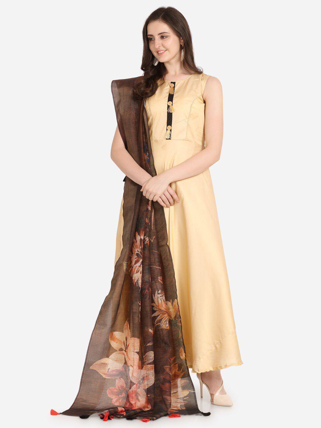 kaizen texo fab printed linen dupatta